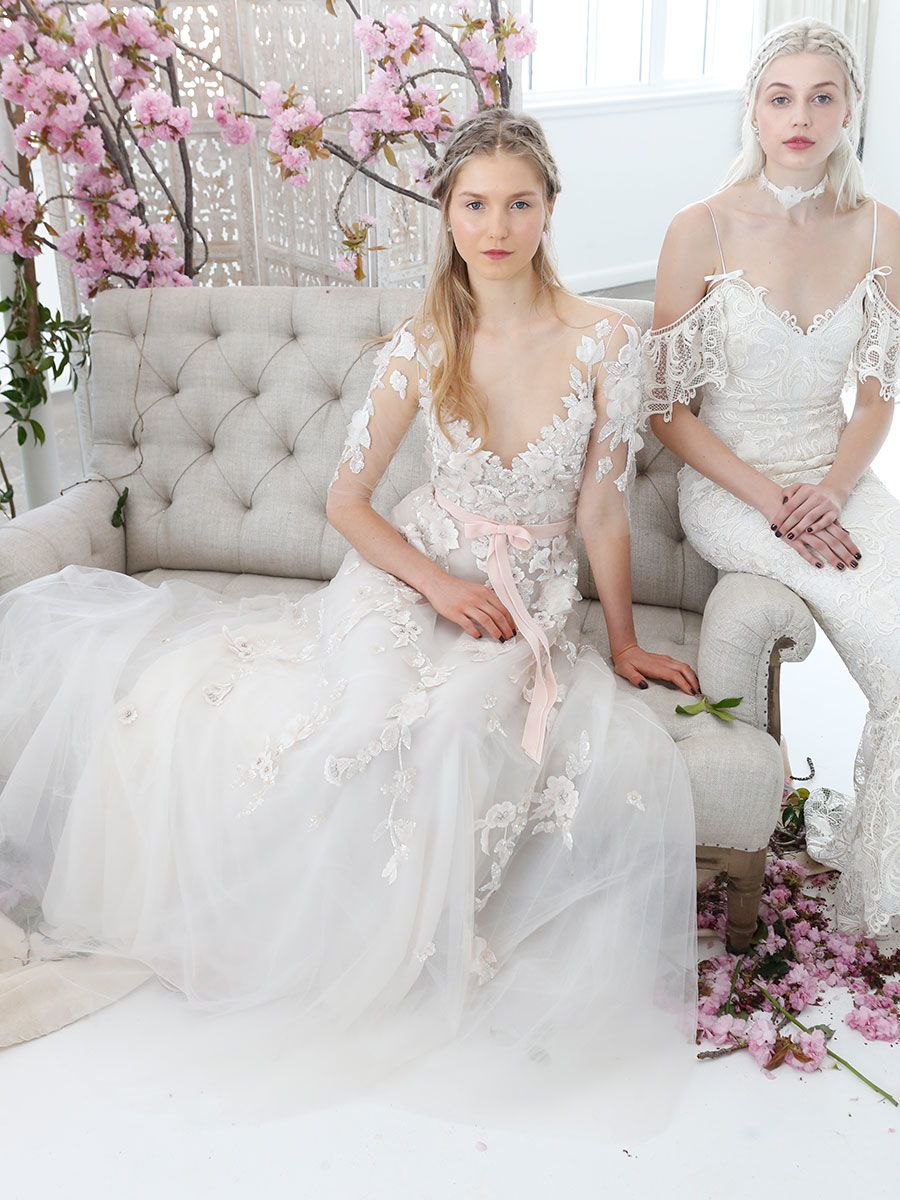 Marchesa Notte Bridal 2018: свадебные платья вдохновленные природой с впечатляющими деталями