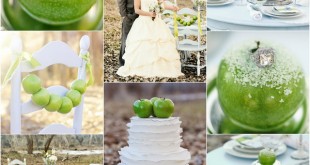 Яблочная тематика свадьбы