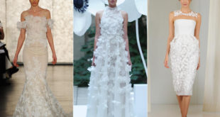 Главные тенденции свадебных платьев на недели моды (46 фото)