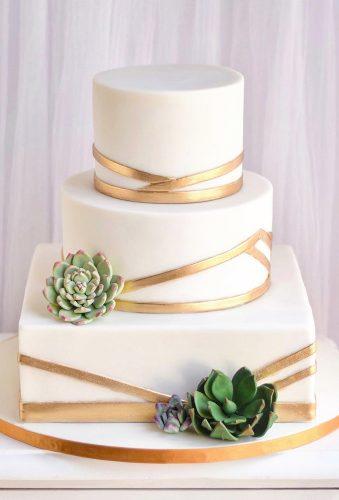 Свадебные торты разной формы