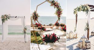 20 потрясающих пляжных свадебных идей-фонов, арок и проходов