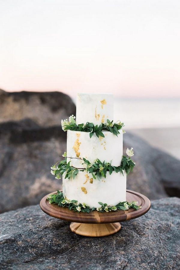 Топ 15 восхитительных нейтральных по цветовой гамме свадебных тортов 2019