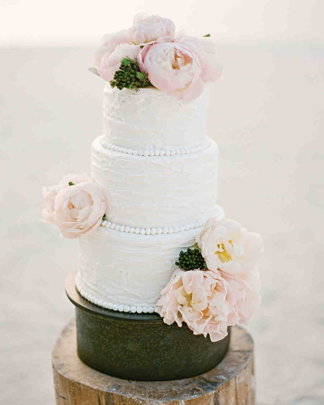 44 Свадебные торты со свежими цветами