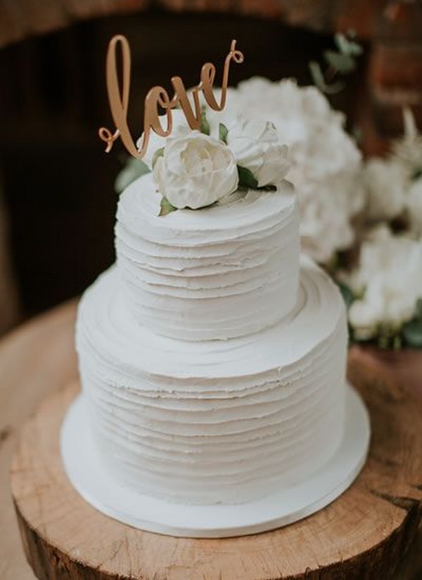 Топ 15 восхитительных нейтральных по цветовой гамме свадебных тортов 2019