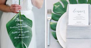 Как использовать тропические листья для вашей свадьбы