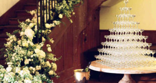 21 идея башни шампанского для  свадебного приема