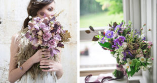 30 идей фиолетовых свадебных цветов