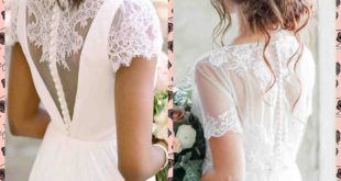 20 самых красивых свадебных платьев с пуговицами