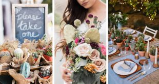 25 идей использования кактусов в свадебном декоре