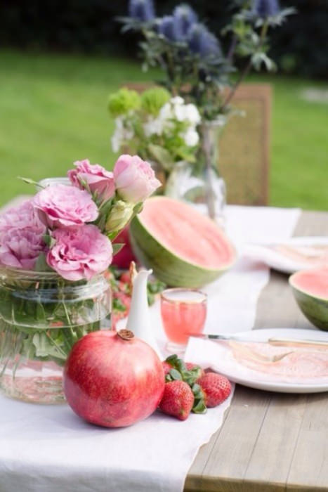 Идеи подачи арбуза на летней свадьбе