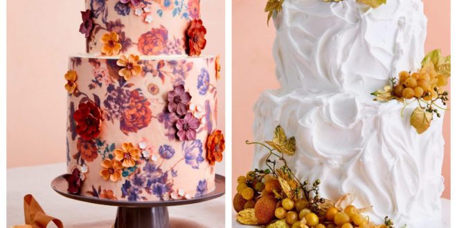 Свадебные торты с изысканными украшениями, которые легко воспроизвести